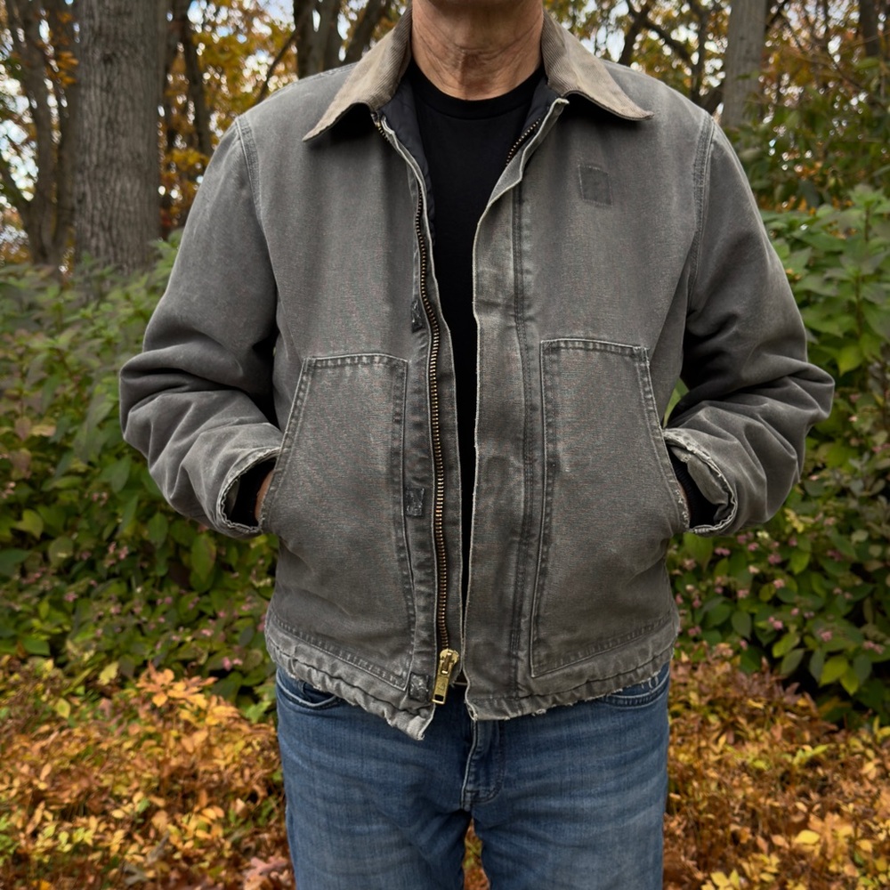 Carhartt Detroit Jacket Workwear Cotton Duck Corduroy Collar